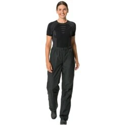 Vaude Women's Fluid Pants - Regular - Black -Vaude vaude womens fluid pants black b4 1084506