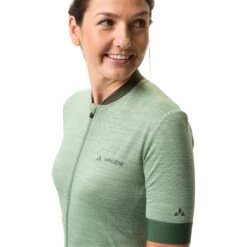 Vaude Women's Kuro FZ Tricot - Willow Green -Vaude vaude womens kuro fz tricot willow green 1 1389998