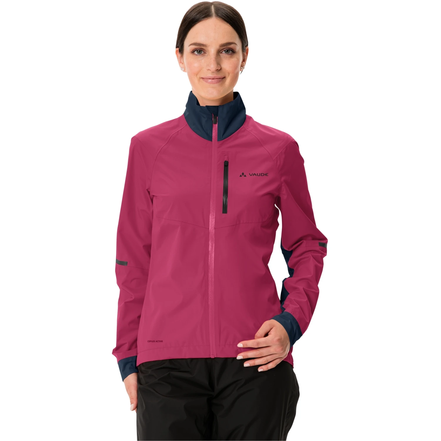 Vaude Women's Kuro Rain Jacket - Crimson Red 3 Vaude Women's Kuro Rain Jacket - Crimson Red