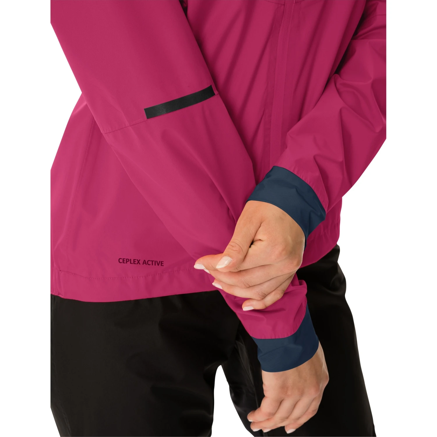Vaude Women's Kuro Rain Jacket - Crimson Red 8 Vaude Women's Kuro Rain Jacket - Crimson Red - Image 6