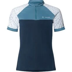 Vaude Women's Ledro Print Shirt - Blue Grey -Vaude vaude womens ledro print shirt blue grey 2 1390595