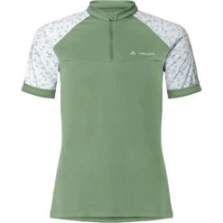 Vaude Women's Ledro Print Shirt - Willow Green -Vaude vaude womens ledro print shirt willow green 7 1390615
