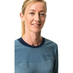 Vaude Women's Moab LS PRO Shirt - Blue Grey -Vaude vaude womens moab ls pro shirt blue grey 6 1391078