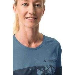 Vaude Women's Moab LS T-Shirt V - Blue Grey -Vaude vaude womens moab ls t shirt v blue grey 6 1391238