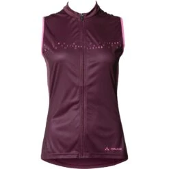 Vaude Posta Full Zip Tricot Sleeveless Women - Cassis -Vaude vaude womens posta fz tricot sl cassis 2 1396241