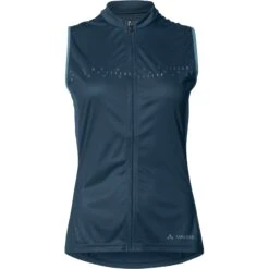 Vaude Posta Full Zip Tricot Sleeveless Women - Dark Sea Uni -Vaude vaude womens posta fz tricot sl dark sea uni 5 1396252