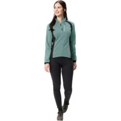 Vaude Women's Posta Softshell Jacket - Dusty Moss -Vaude vaude womens posta softshell jacket dusty moss 1 1291075