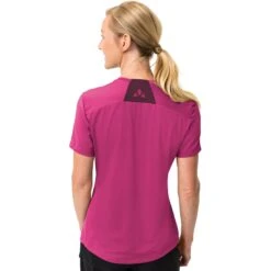 Vaude Qimsa Logo Shirt Women - Lychee -Vaude vaude womens qimsa logo shirt lychee 5 1396348