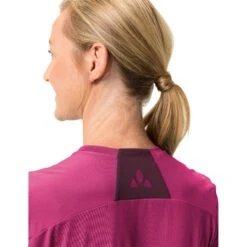 Vaude Qimsa Logo Shirt Women - Lychee -Vaude vaude womens qimsa logo shirt lychee 7 1396350