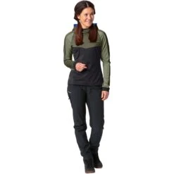Vaude Women's Qimsa LS Shirt II - Khaki -Vaude vaude womens qimsa ls shirt ii khaki 1 1510602