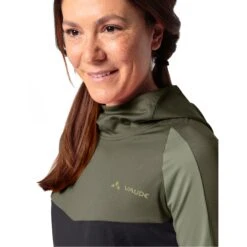 Vaude Women's Qimsa LS Shirt II - Khaki -Vaude vaude womens qimsa ls shirt ii khaki 6 1510607