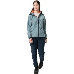 Vaude Women's Qimsa Softshell Jacket - Cloudy Blue -Vaude vaude womens qimsa softshell jacket cloudy blue 1 1291405