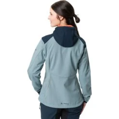 Vaude Women's Qimsa Softshell Jacket - Cloudy Blue -Vaude vaude womens qimsa softshell jacket cloudy blue 5 1291409