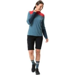 Vaude Tremalzo Long Sleeve Shirt Women - Blue Grey Uni -Vaude vaude womens tremalzo ls shirt blue grey uni 1 1408637