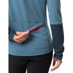 Vaude Tremalzo Long Sleeve Shirt Women - Blue Grey Uni -Vaude vaude womens tremalzo ls shirt blue grey uni 7 1408636