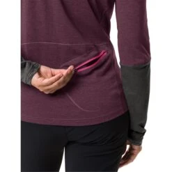 Vaude Tremalzo Long Sleeve Shirt Women - Cassis -Vaude vaude womens tremalzo ls shirt cassis 7 1408630