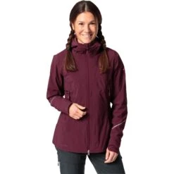 Vaude Women's Yaras 3in1 Jacket - Cassis/brick