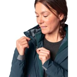 Vaude Women's Yaras 3in1 Jacket - Dark Sea/dark Sea -Vaude vaude womens yaras 3in1 jacket dark sea dark sea 9 1511782
