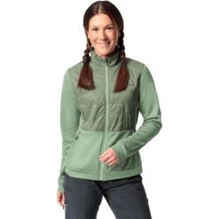 Vaude Women's Yaras 3in1 Jacket - Khaki -Vaude vaude womens yaras 3in1 jacket khaki 6 1511810