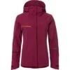 Vaude Women's Yaras Warm Rain Jacket - Cassis -Vaude vaude womens yaras warm rain jacket cassis 7 1292898