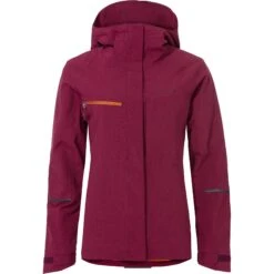 Vaude Women's Yaras Warm Rain Jacket - Cassis
