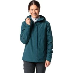 Vaude Women's Yaras Warm Rain Jacket - Mallard Green