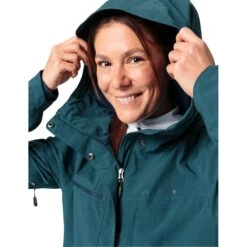 Vaude Women's Yaras Warm Rain Jacket - Mallard Green -Vaude vaude womens yaras warm rain jacket mallard green 6 1511866