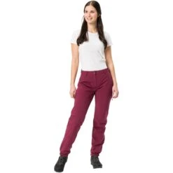 Vaude Women's Yaras Warm Rain Pants - Cassis -Vaude vaude womens yaras warm rain pants cassis 1 1292925