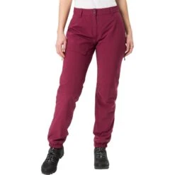 Vaude Women's Yaras Warm Rain Pants - Cassis -Vaude vaude womens yaras warm rain pants cassis 4 1292928