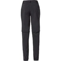 Vaude Women's Yaras Zip-Off Pants - Regular - Black -Vaude vaude womens yaras zip off pants short black 3 1112771